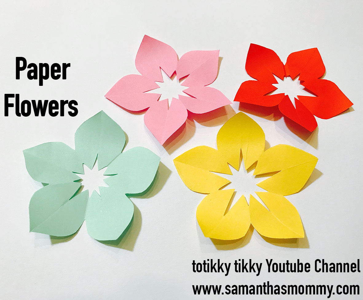 how-to-make-5-petal-hand-cut-paper-flowers-diy-craft-samantha-s-mommy